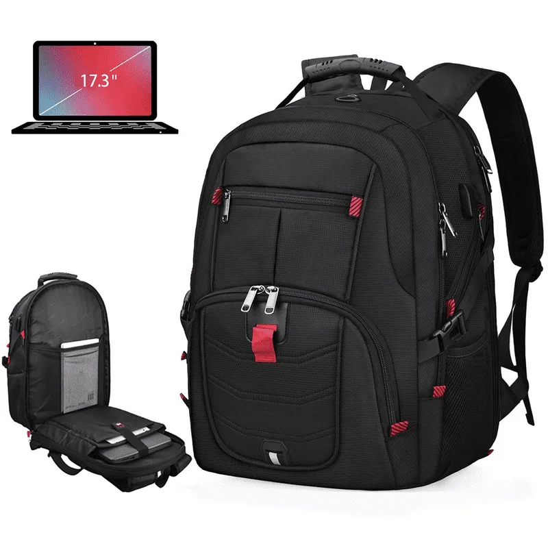 

Laptop Backpack 17 Inch Waterproof Extra Large TSA Travel Backpack Anti Theft College School Business Mens Backpacks with USB Ch