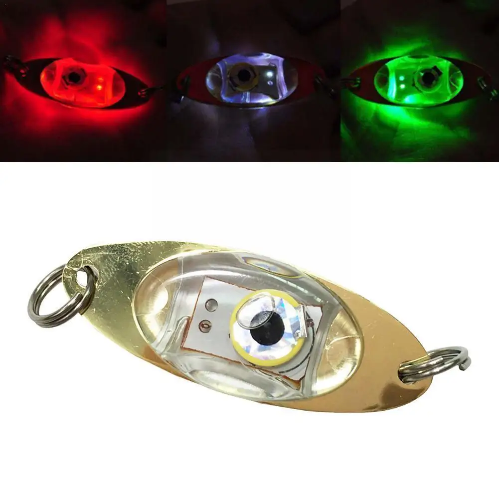

Mini LED Fish Lamp Fishing Lure Light LED Deep Drop Bait Shape Fishing Lure Eye Squid Luminous Fishing Underwater U3X9