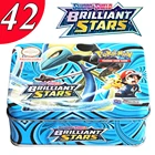 Английский Новый 42 шт. карты покемона меч и щит блестящая Звезда железная коробка 25 юбилей боевая игра Мультяшные детские игрушки подарки