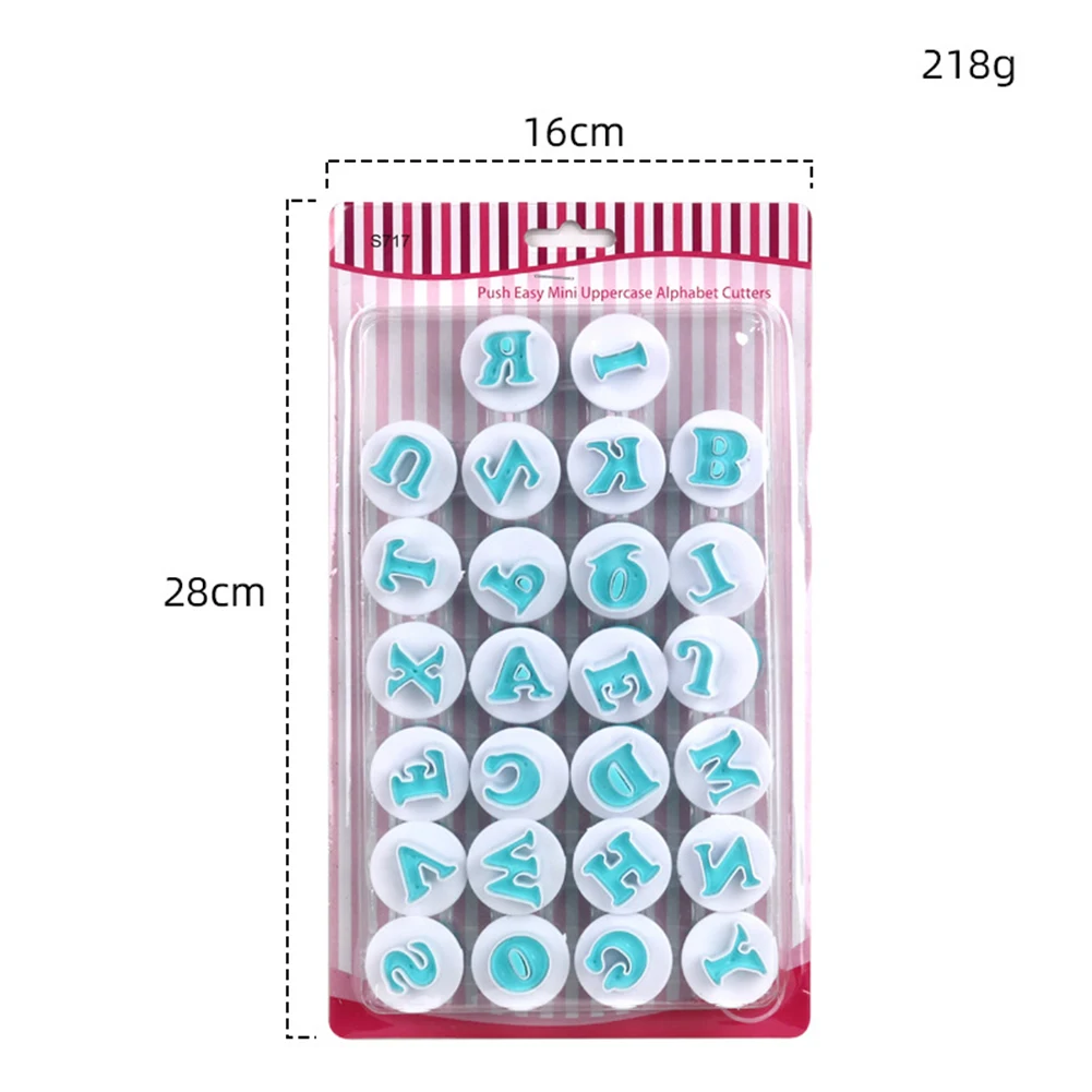 

1set Spring Press Biscuit Mold Number/Letter Plastic Cake Decorating Kit Tool Kitchen Baking Pastry Accessories