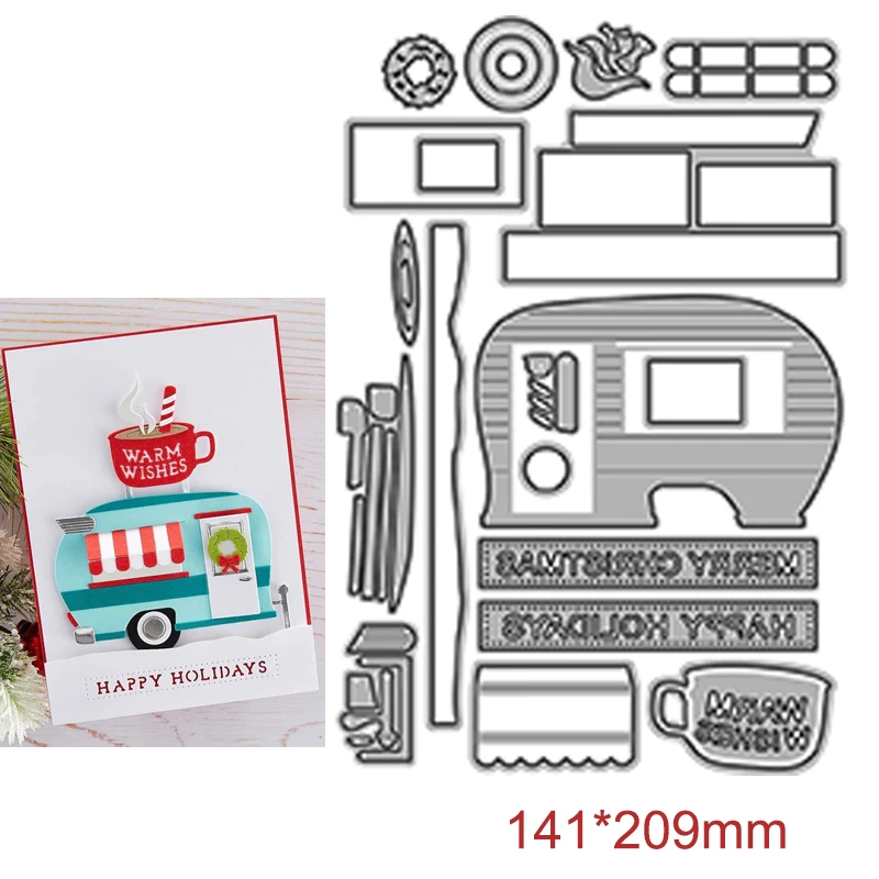 

Металлические Вырубные штампы RV Life, сделай сам, поздравительная открытка, лазерный шаблон для тиснения, рукоделие, зеркальная форма