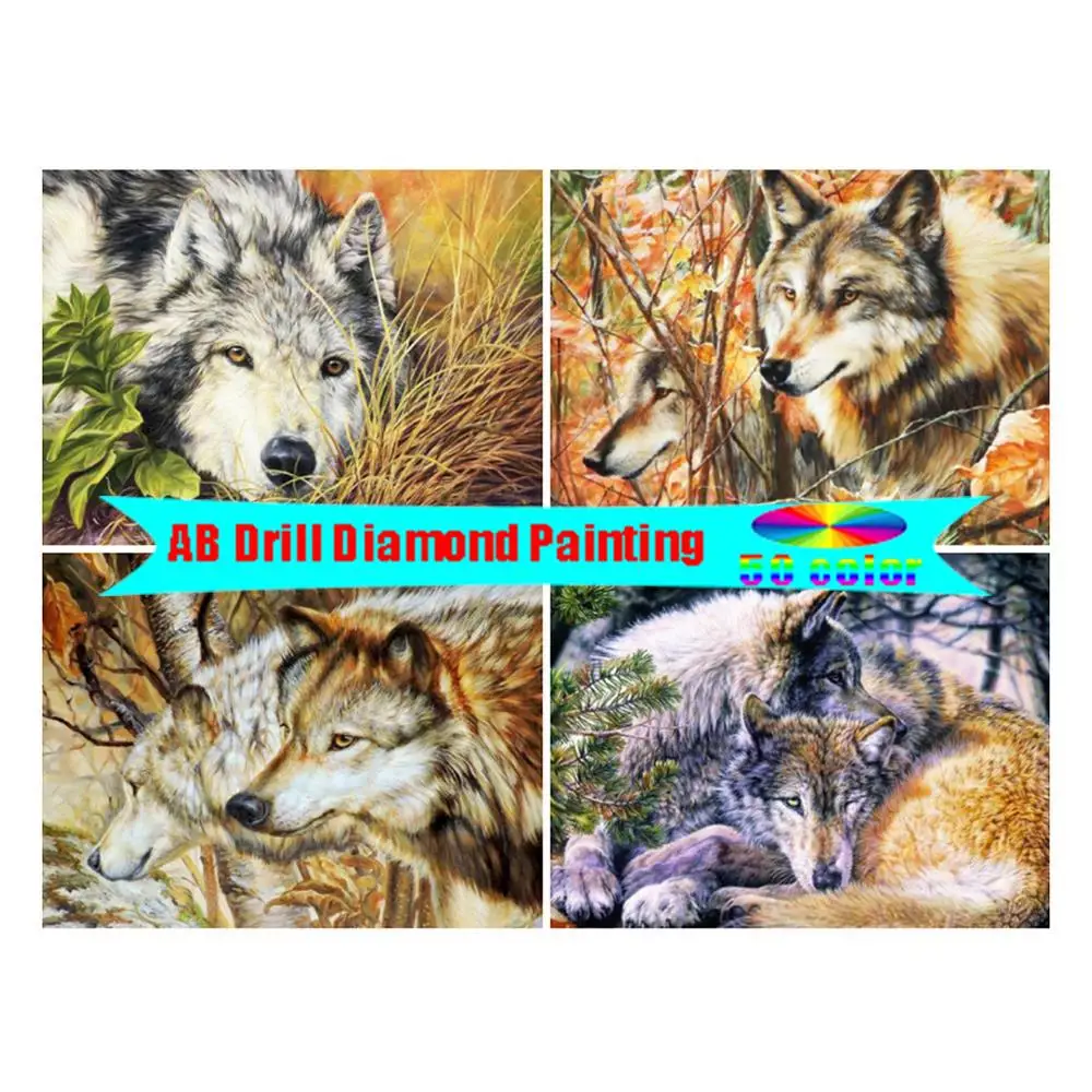 Картина для интерьера с волком из страз быстрая доставка