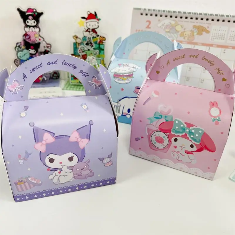 

Подарочная коробка Pachacco Sanrio Kawaii аниме креативный Kuromi Cinnamoroll Tote конфеты сумка Украшение мультфильм сладкий подарок на день рождения