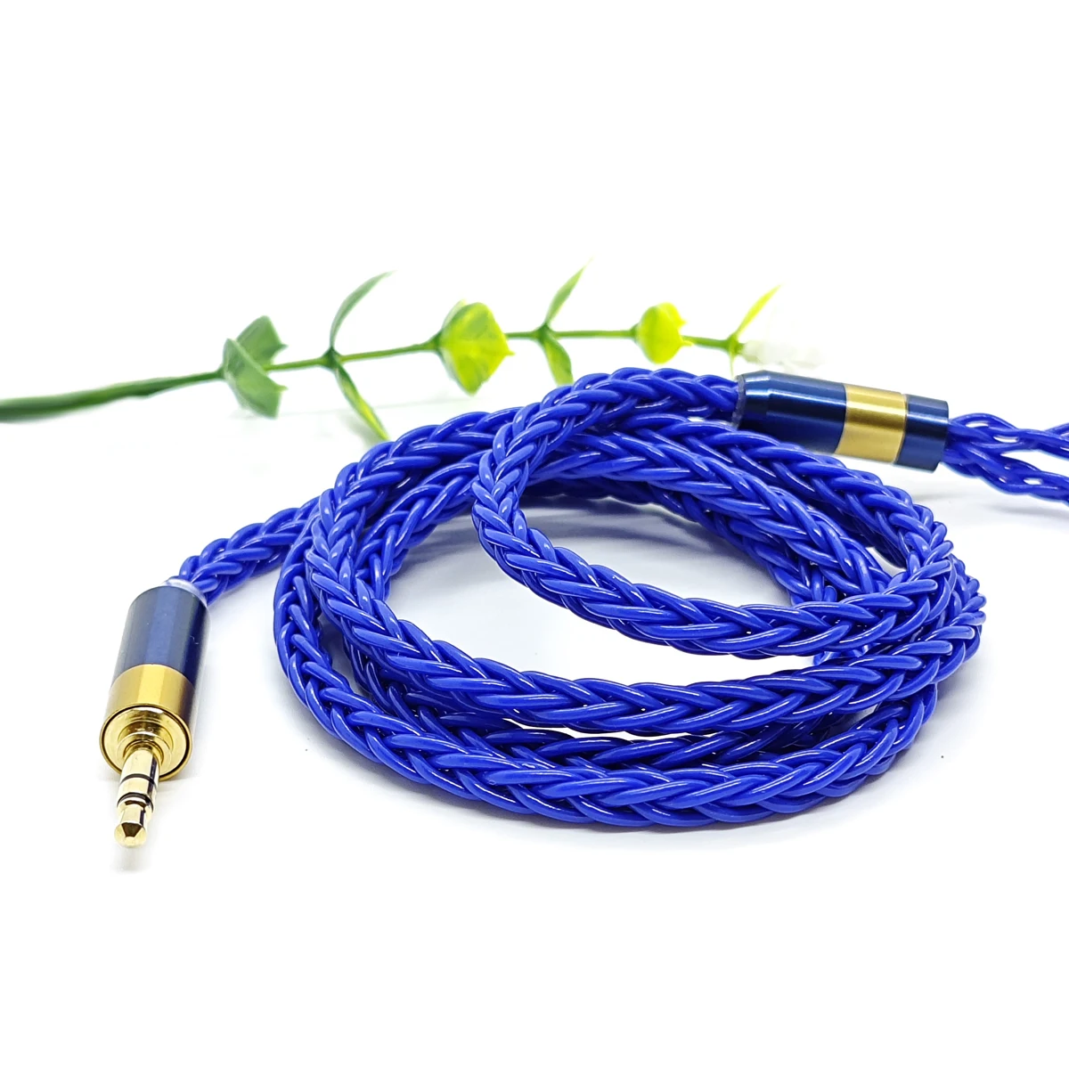 Синий (вечность) бескислородный медный сбалансированный кабель для наушников
