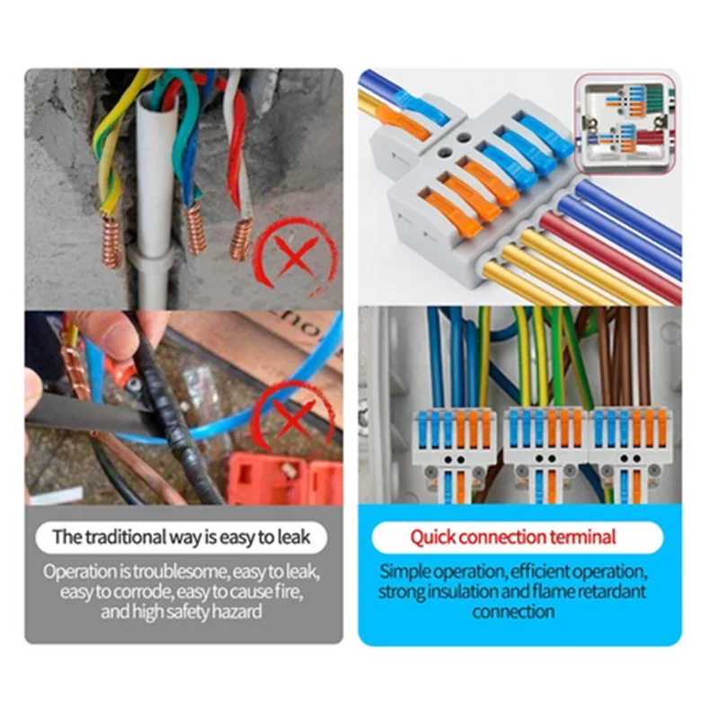 9 шт. компактные соединители для проводов AWG 28-12