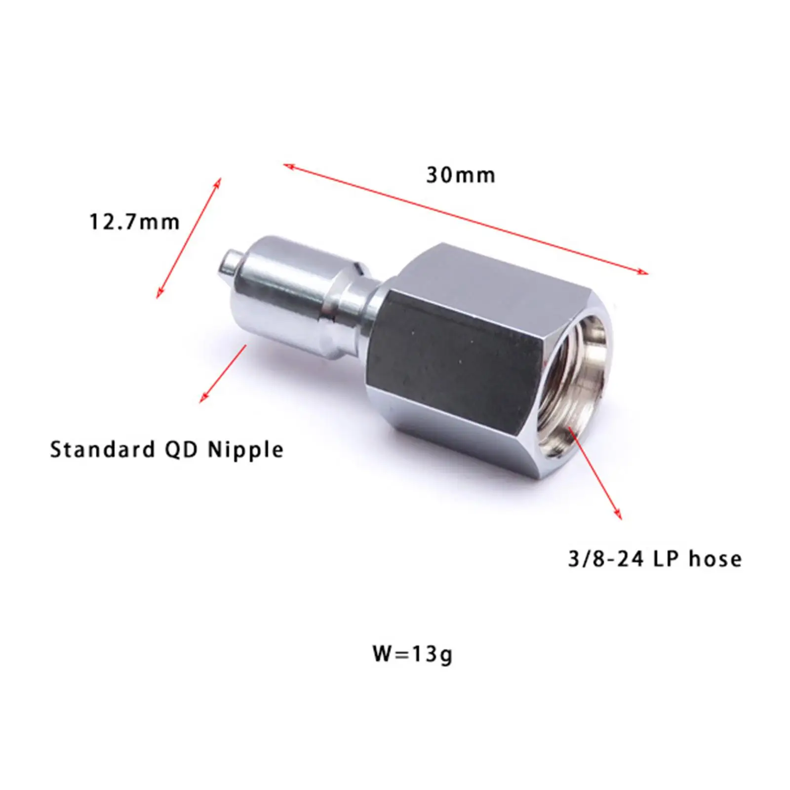 Переходник регулятора для дайвинга Стандартный Qd Male End BCD 8/3-24 Female Copper Chrome