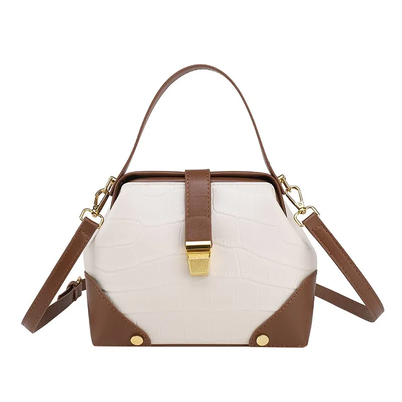 

Однотонные полосатые маленькие сумки через плечо из искусственной кожи на толстой цепочке для женщин 2022 летняя модная сумка на плечо женск...