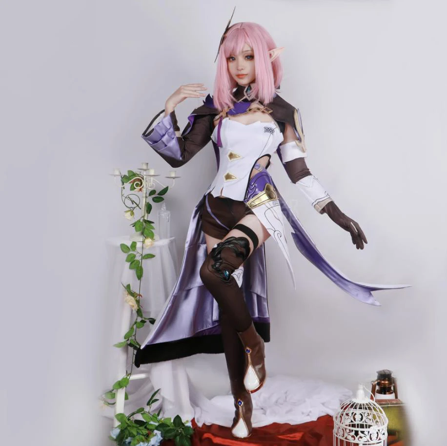 

Костюм для косплея героя аниме Elysia, платье для костюмированной игры «драка», модель на Хэллоуин