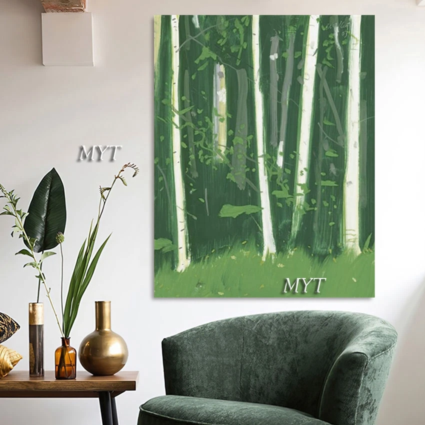 

Современное Абстрактное Искусство лес без рамки товары для дома настенная живопись на холсте большая картина для гостиной декоративное художественное оформление