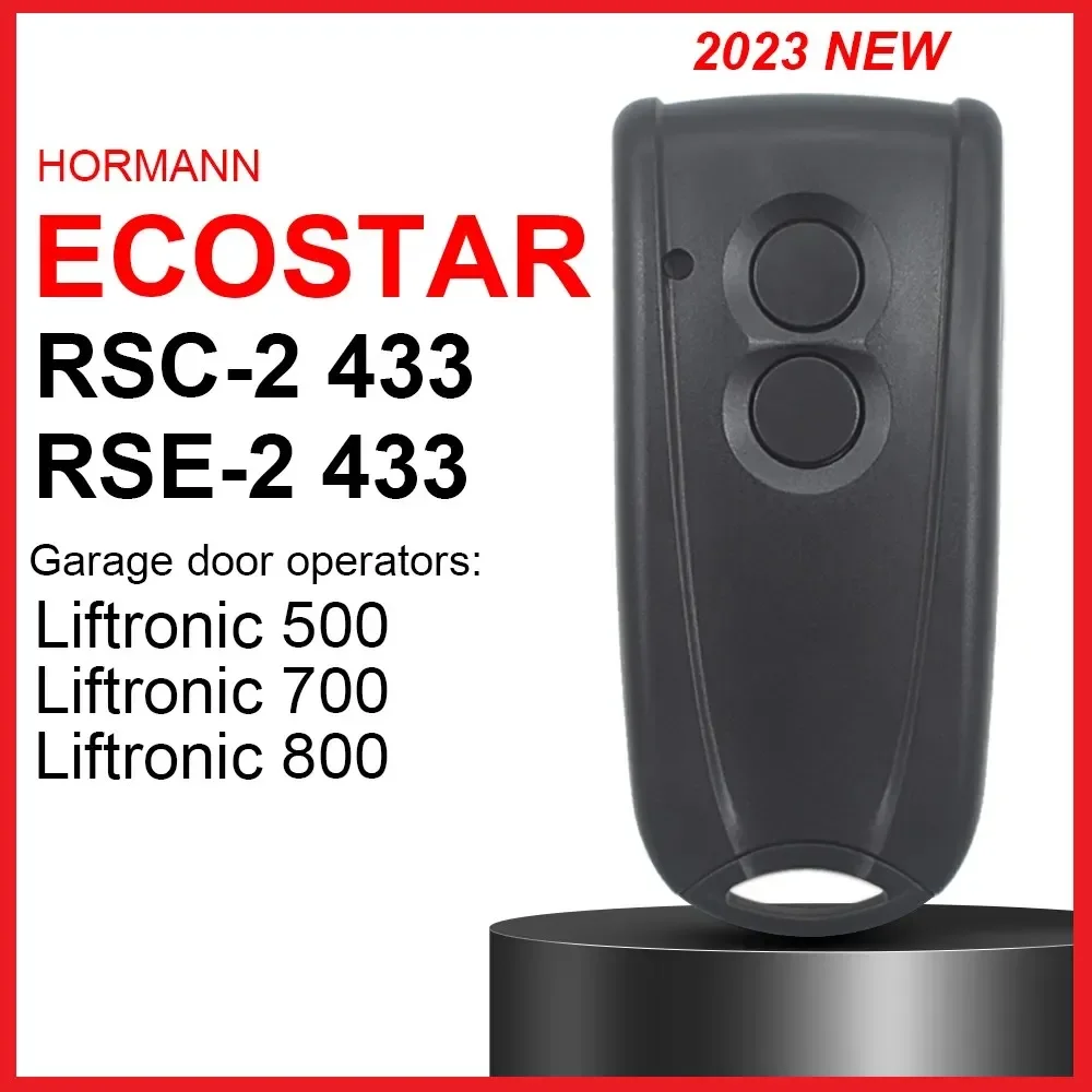 

100% Compatible HORMANN ECOSTAR RSE2 RSC2 433mhz Garage Remote Control ECOSTAR 433.92mhz Rolling Code Gate Door Opener