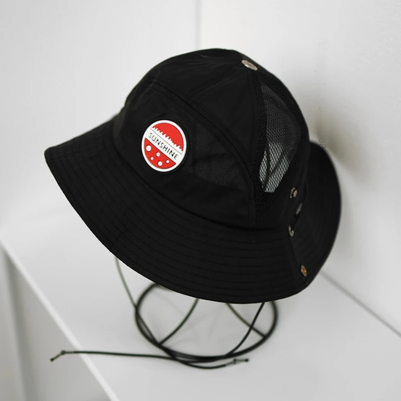 

2023 Japanese Ricard Fast Dry Rainbow Color Block Fishing Fisherman Caps For Women Bob Homme Bucket Hat Men 56-58CM