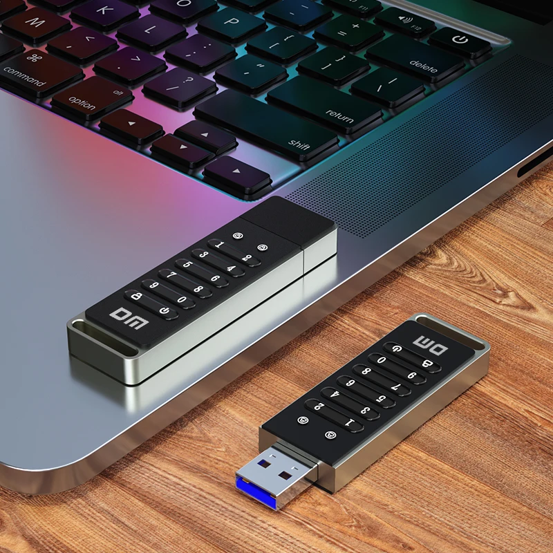 USB-накопитель С Шифрованием DM FD063 3 2 Бит Паролем Безопасный Металлический USB 256 ГБ