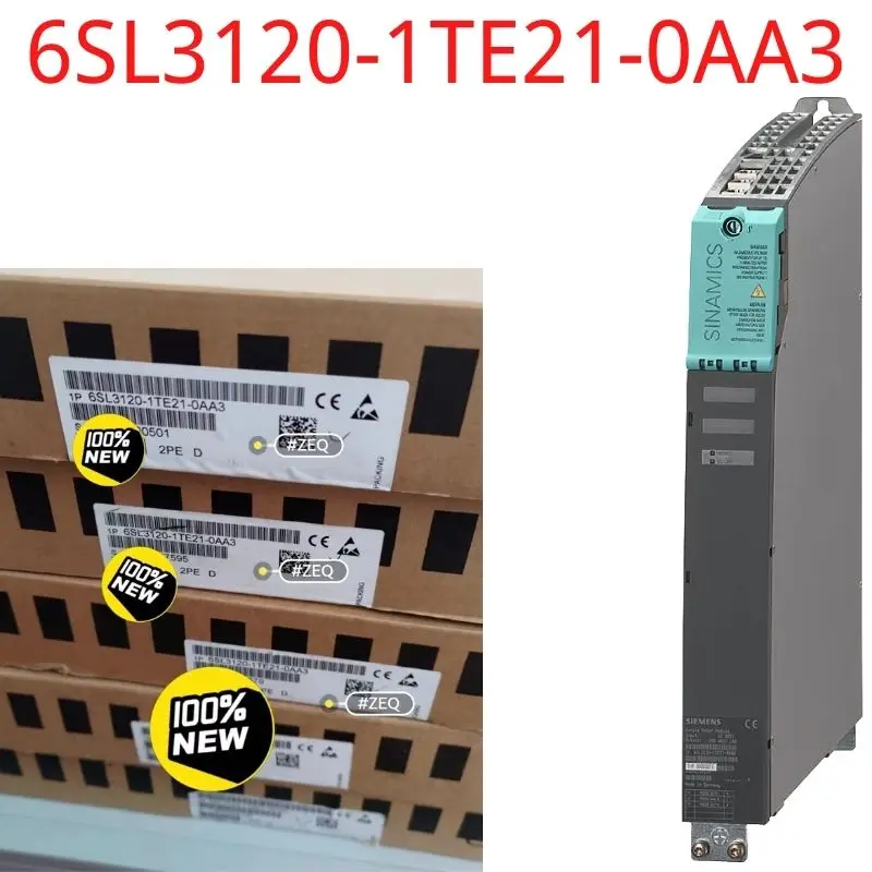 

6SL3120-1TE21-0AA3 Brand New SINAMICS S120 Single Motor Module input: 600 V DC output: 400 V 3 AC, 9 A type of