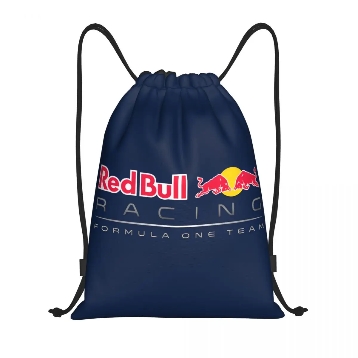 

Red Double Bull Bag Drawstring Backpack Sports Gym Bags Water Resistant Extreme Sport String Sackpack for Working Out Execrcise