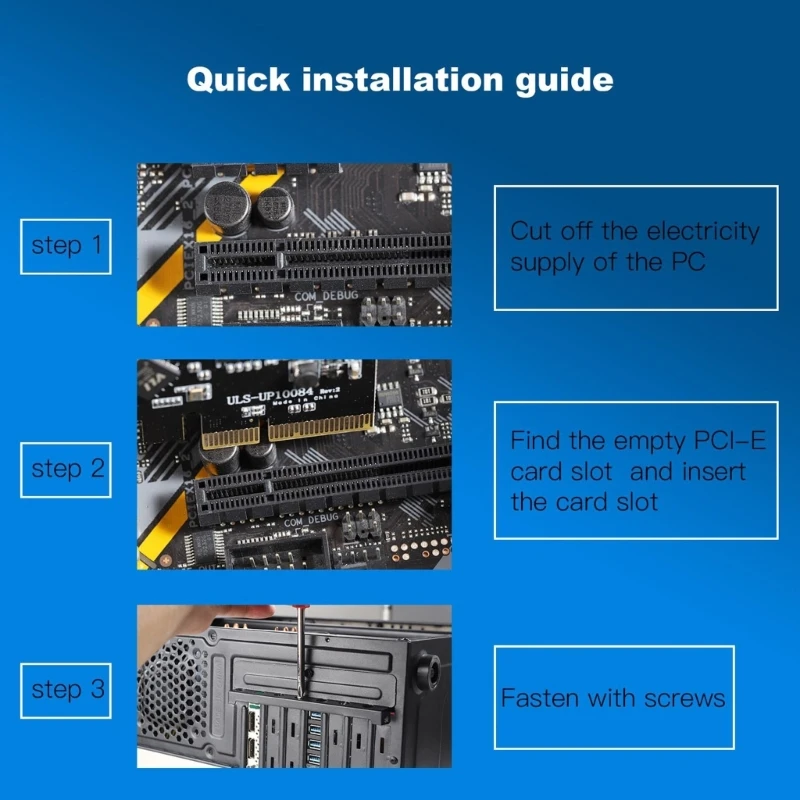Карта расширения PCI-E USB3.0 8-портовый USB3.1 Type-C x 4 и TypeA HUB – Прямая поставка