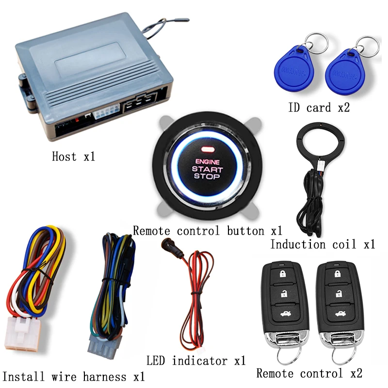 

Car RFID One-click Remote Entry System Sound and Light Reminder To Open The Trunk Remotely
