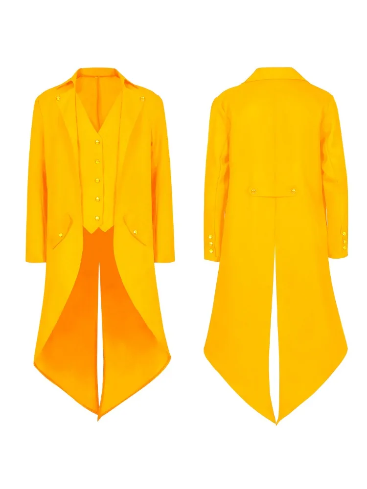 Пальто Принца В Стиле Ретро Винтажный Костюм На Хэллоуин Унисекс Куртка Среднего