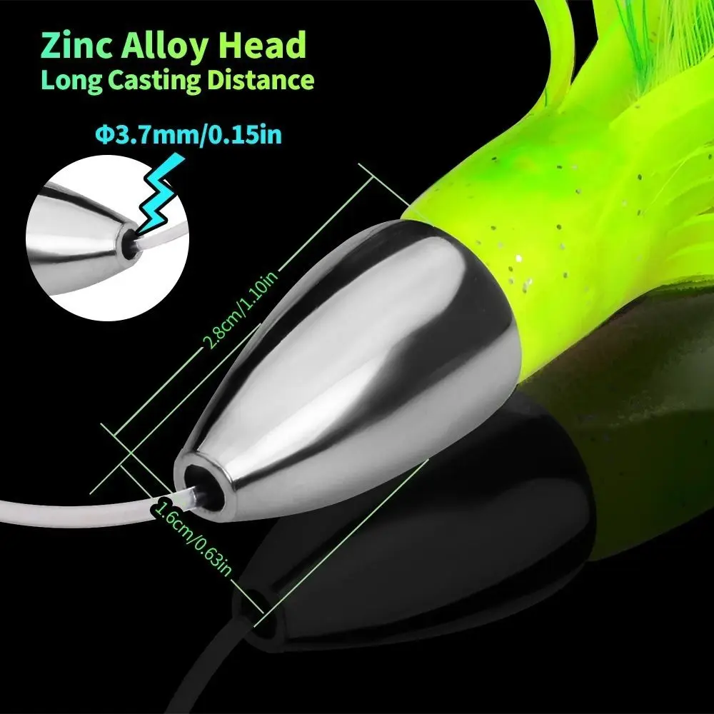 2024 15 см/48 г троллинговая юбка рыболовная приманка резиновая мягкая силиконовая