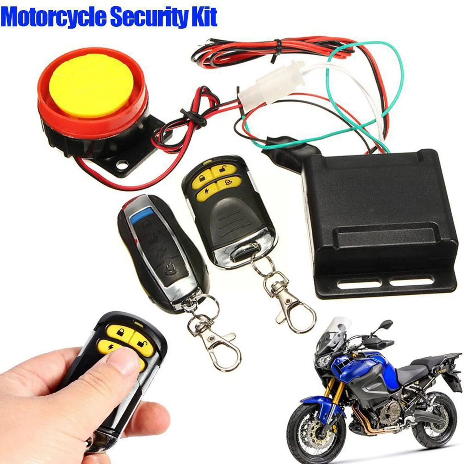 

Motorcycle Bike Anti-theft Security Alarm System 1set Remote Burglar Control 12v Alarm Motorcycle Motorbike Speaker Waterpr Z9n5