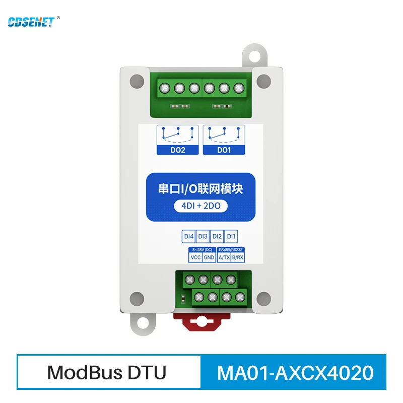 Modbus RTU Industrial Grade Serial Port I/O Networking Module RS485 Acquisition and Monitoring MA01-AXCX4020(RS485)  CDSENET