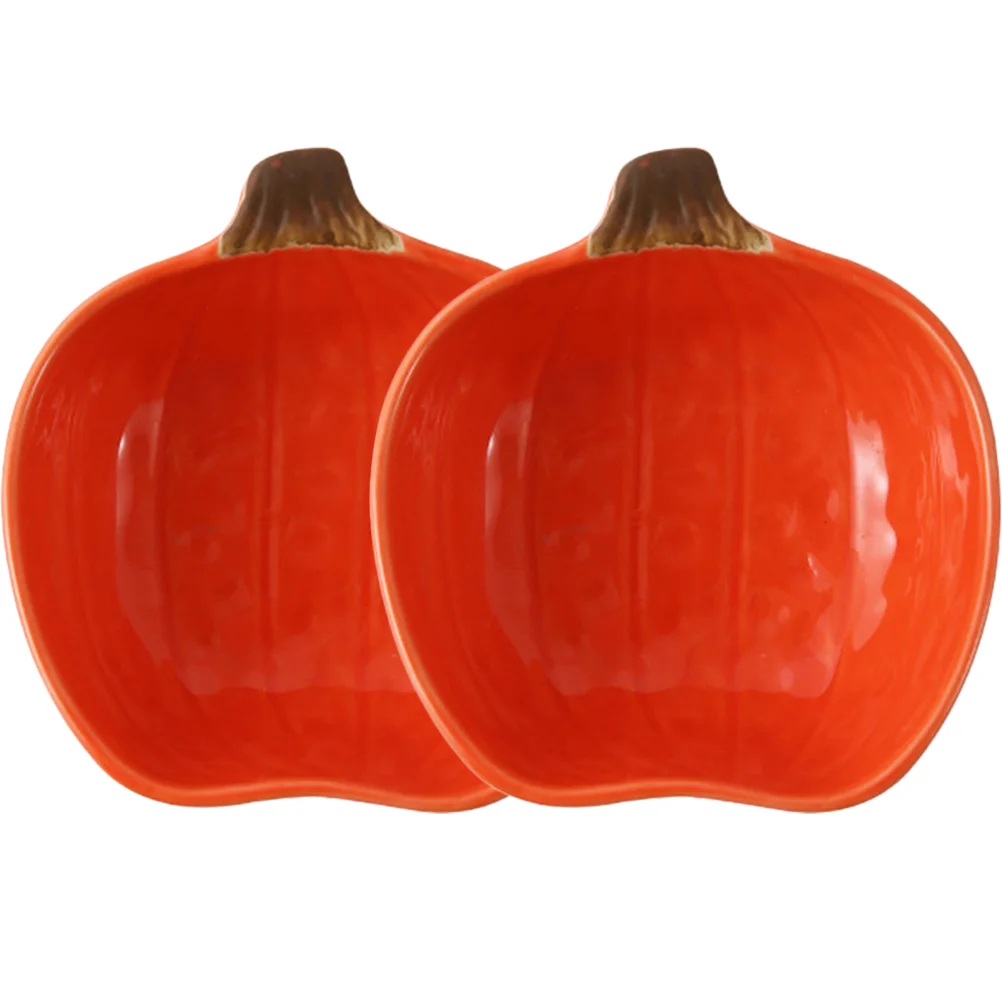 

Pumpkin Sauce Dishesdipping Bowl Ceramicplate Dish Container Serving Appetizer Bowls Dinner Vinegar Porcelain Dessert Seasoning