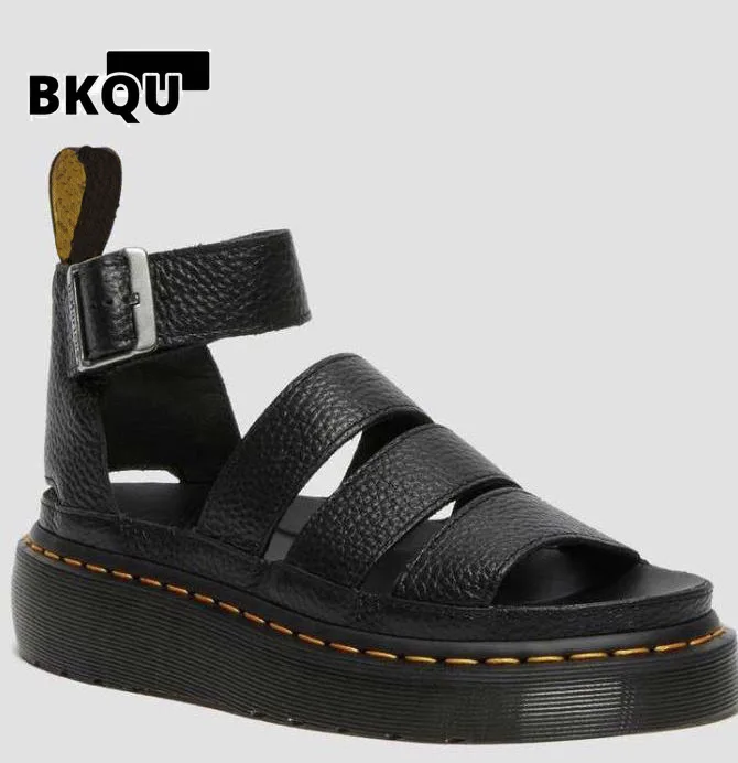 

2022 Summer shoes woman Flat Platform Sandals Women Soft Leather Casual Open Toe Gladiator wedges Women Shoes sandals