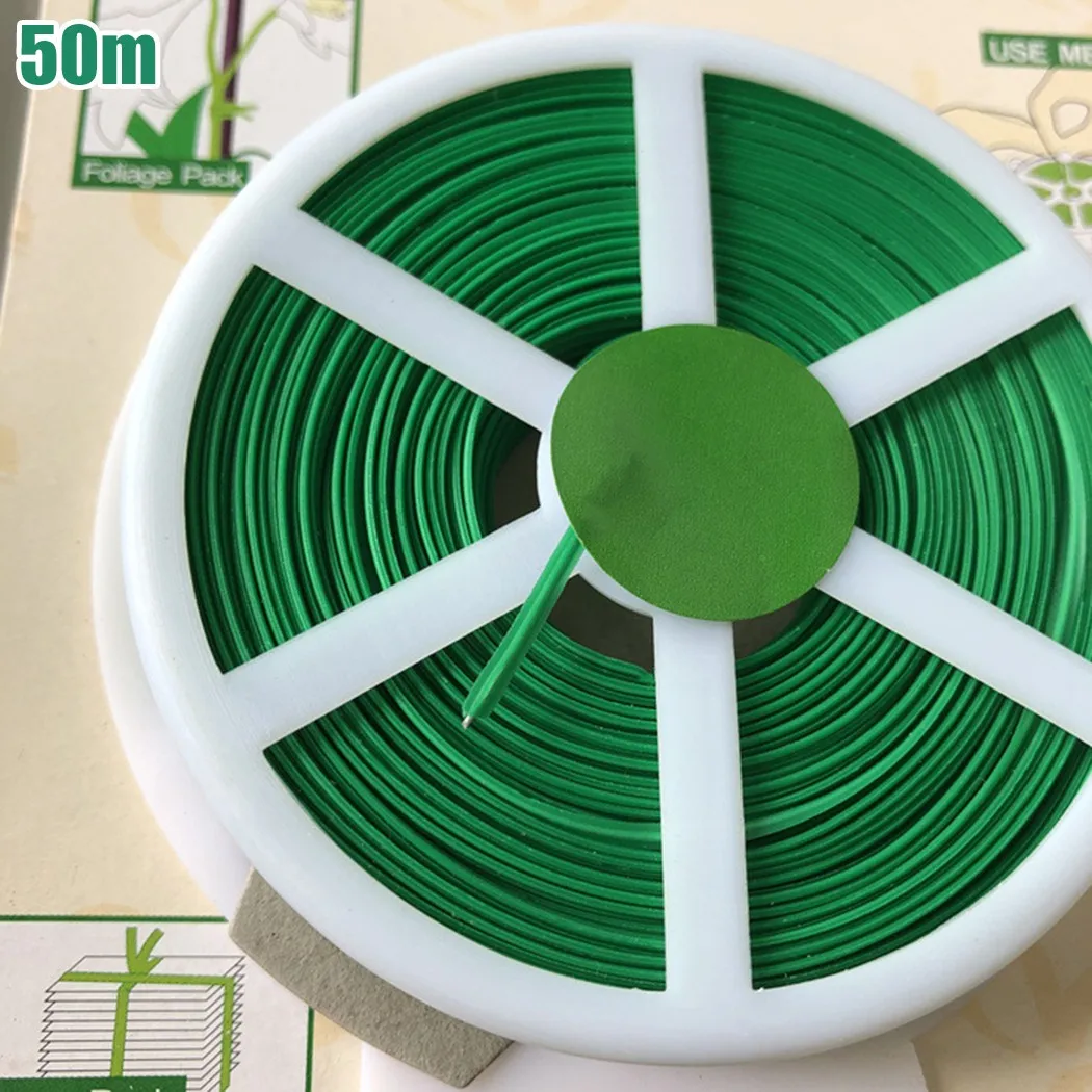 

Wire Tie Wire Roll With Cutter Yard 50M Cable Home Improvement Project