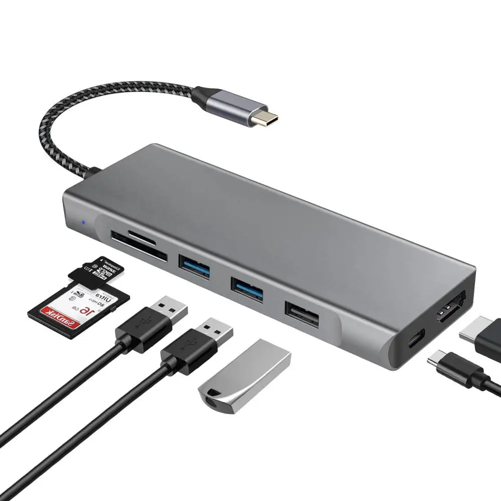 

Док-станция 8 в 1, 4 к, 30 Гц, 100 Вт, 480 Мбит/с