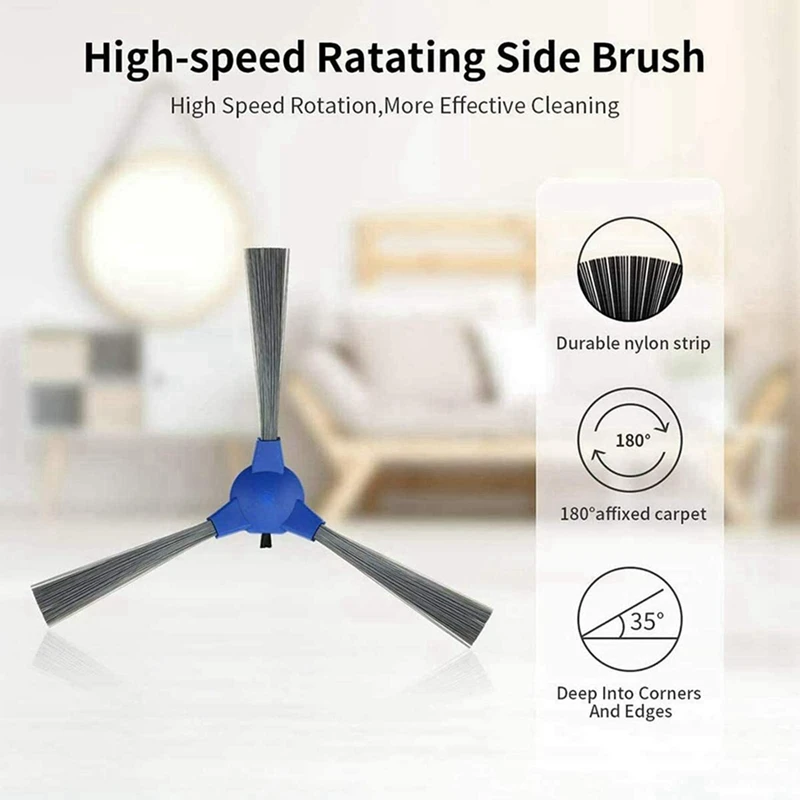 2X Filter Main Side Brush For Eufy Robovac 11S Bagotte Bg600 Imatine C800 Deenkee Dk600 Dust Suction Robot