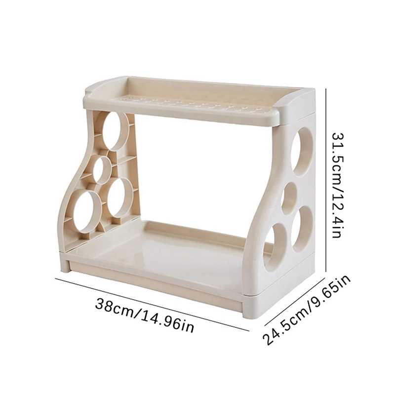 Двухслойная кухонная полка для хранения специй креативный органайзер бытовых