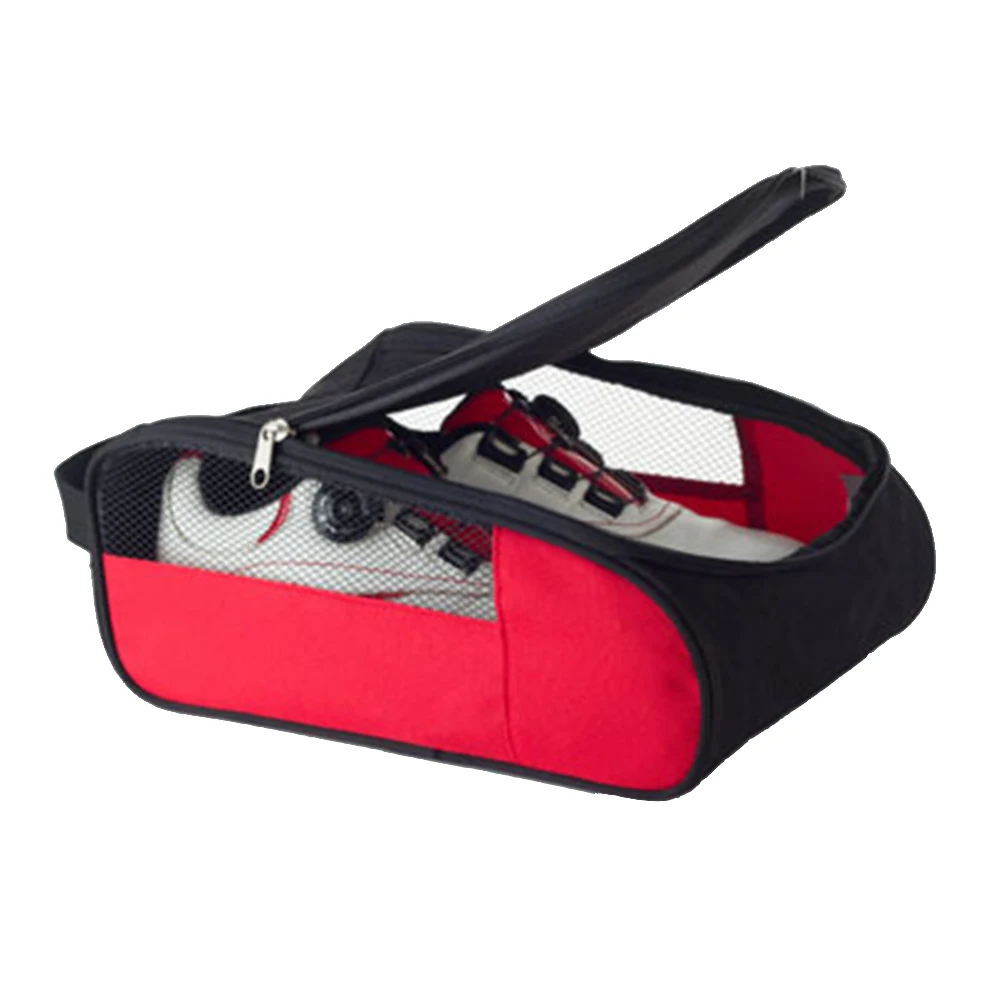 

Portable Home Sports Pouch Storage Case Waterproof Breathable Mesh Hole Golf Shoes Bags Double Zippers Durable Travel Dust Proof