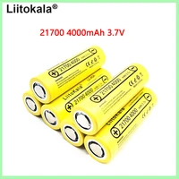 high quality 2pcs liitokala 3 7v 21700 4000 mah li ion battery lii 40a 14 8w rechargeable battery for headlight electric bicycle