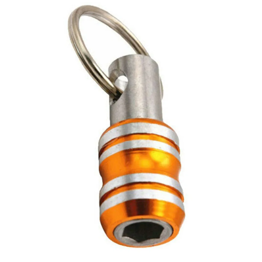 

1pc Drill Bit Holder 1/4inch Hex Shank Screwdriver Keychain Extension Bar Screw Adapter Drill Change Hand-held Screwdrivers