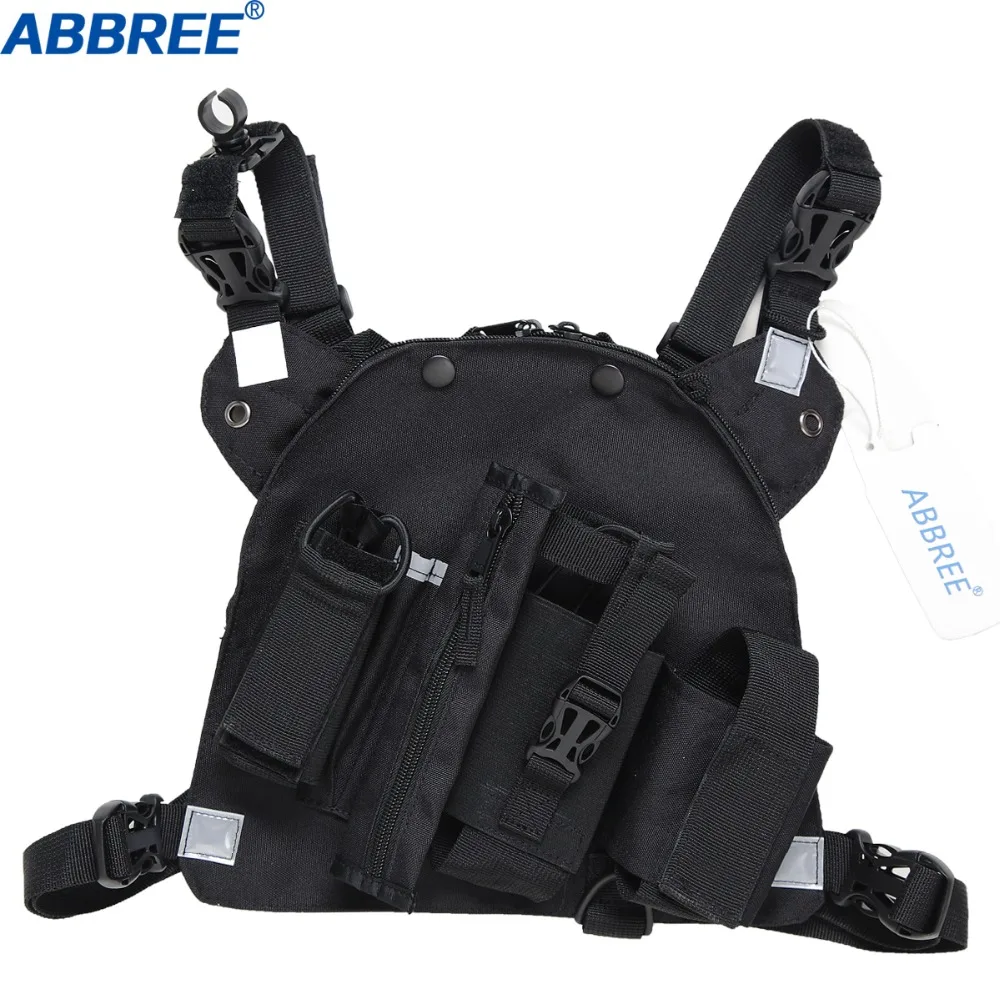 BAOFENG Hands Free Chest Harness Bag Holster for Baofeng UV-5R TYT WOUXUN Motorola Yaesu Walkie Talkie (Rescue Essentia