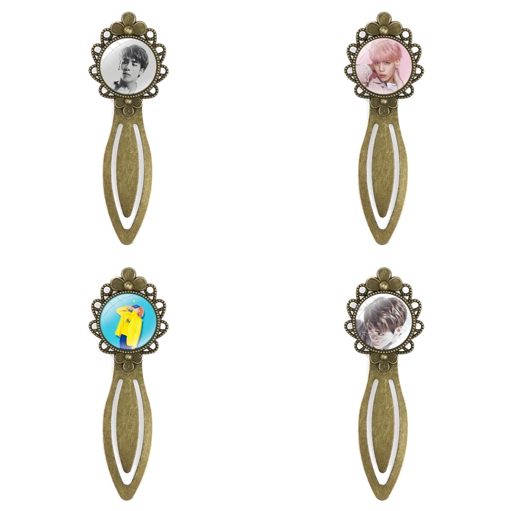 

Fashion Creative Cartoon Design Shinee jonghyun Creative Metal Bookmarks Gift For Friends Stationery School Office Supply
