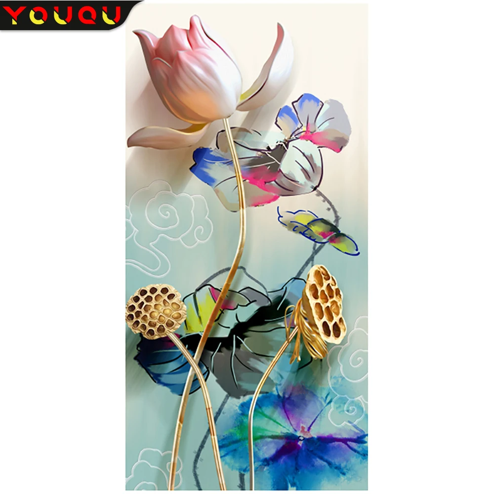 

Full Round Drill 5D DIY Diamond Painting Flower Landscape Rhinestone Embroidery Crystal Cross Stitch Home Decor DIY Gift