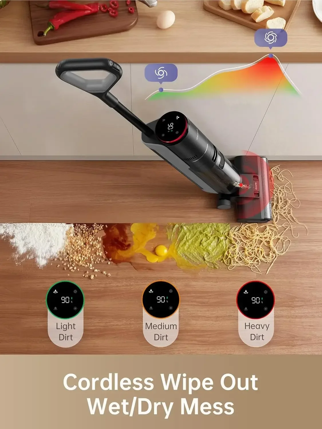 dreame H12 PRO Wet Dry Vacuum Cleaner Cordless Mop All in One Smart Floor for Hard One-Step Edge