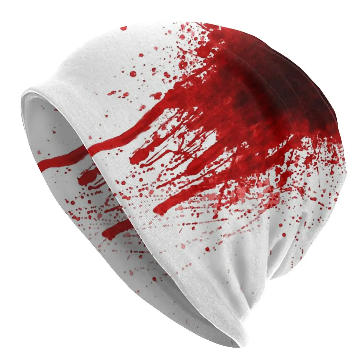 

Blood Stain Autumn Female Warm Beanies Double Used Windproof Bonnet Hats