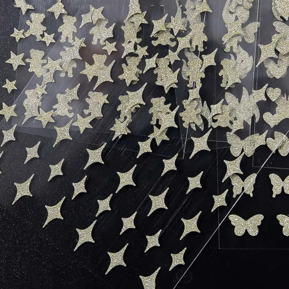 

Attractive Self Adhesive Flame Love Heart Butterfly Manicure Tool Nail Art Sticker DIY Nails Decoration Nail Decal