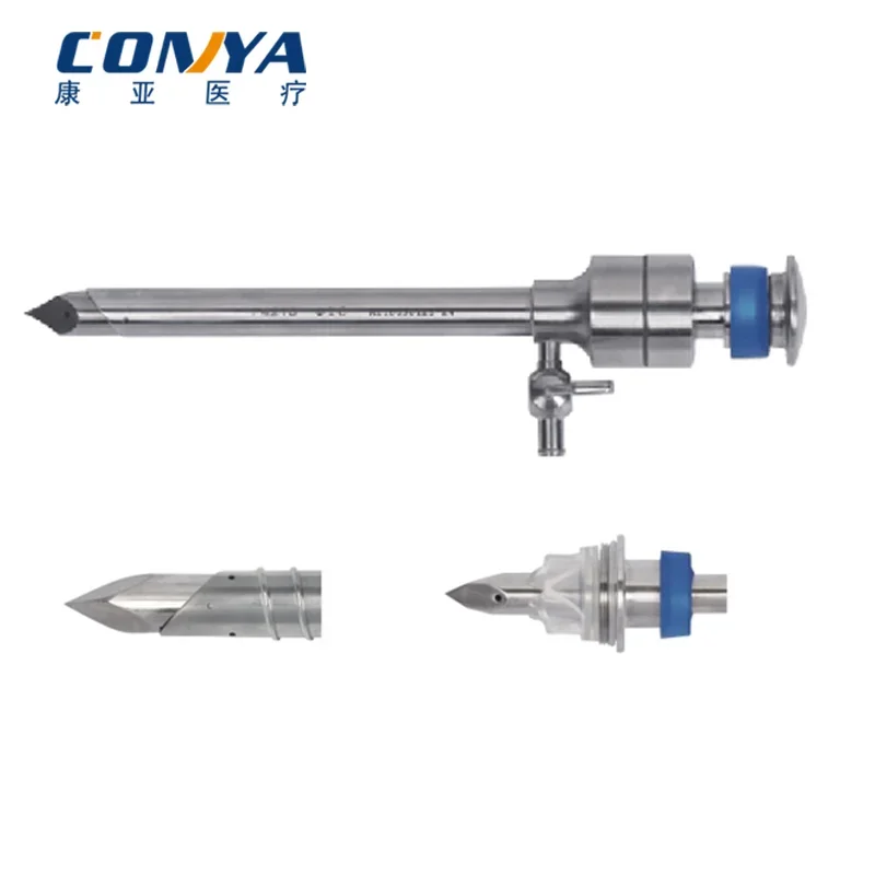 Многоразовый лапароскопический троакар из нержавеющей стали с лапароскопией