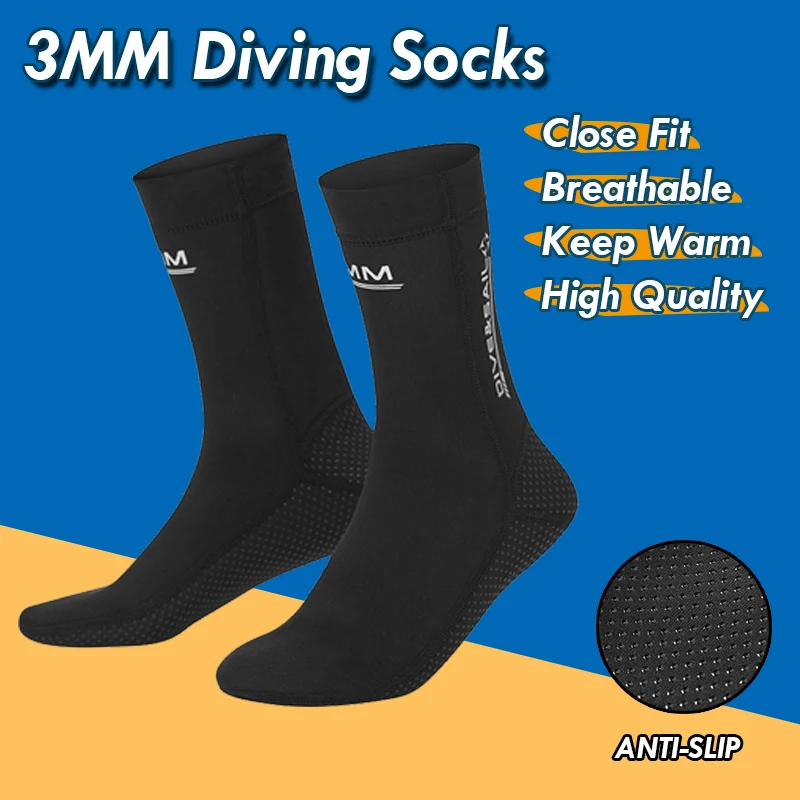 Water Sport Winter Warm Anti Slip Swimming Snorkeling Socks Surfing Beach Boots For Men Women