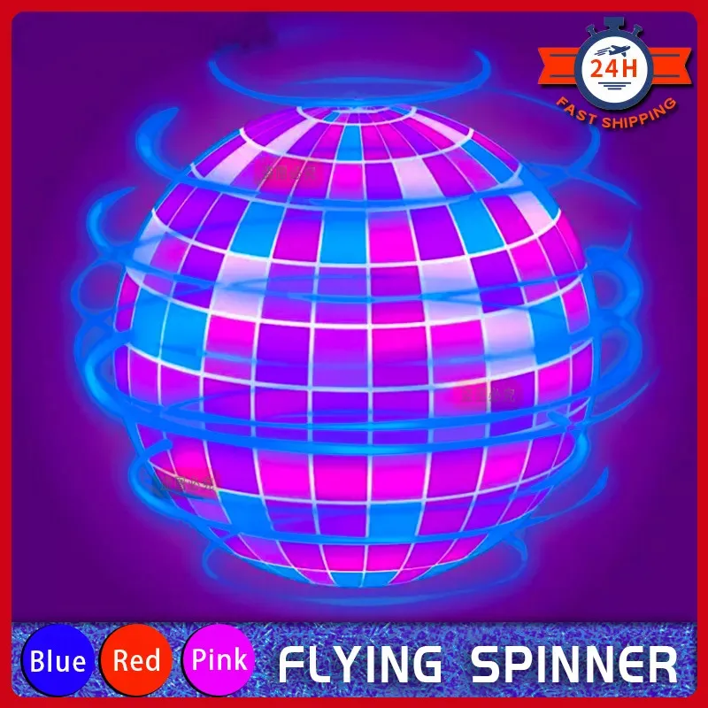 Flying Ball Boomerang Flyorb Magic With LED Lights Drone Hover Ball Stress Release Fly Spinner Fidget Toys Kids Christmas Gifts