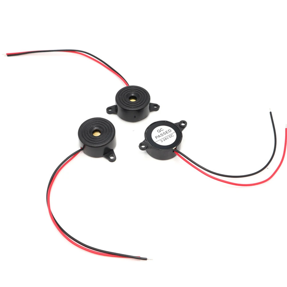 

100% High-quality New Products 85 DB ABS And Electric Components Piezo Buzzer 12V DC Black 12V DC 2 Wired Connctor