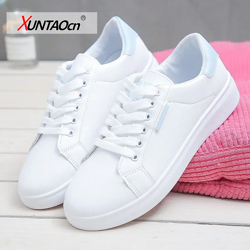 

Women's Breathable Mesh Vulcanized Shoes Students Tassels White Sneakers Lash Up Leisure Sports Shoes School Walking Trainers