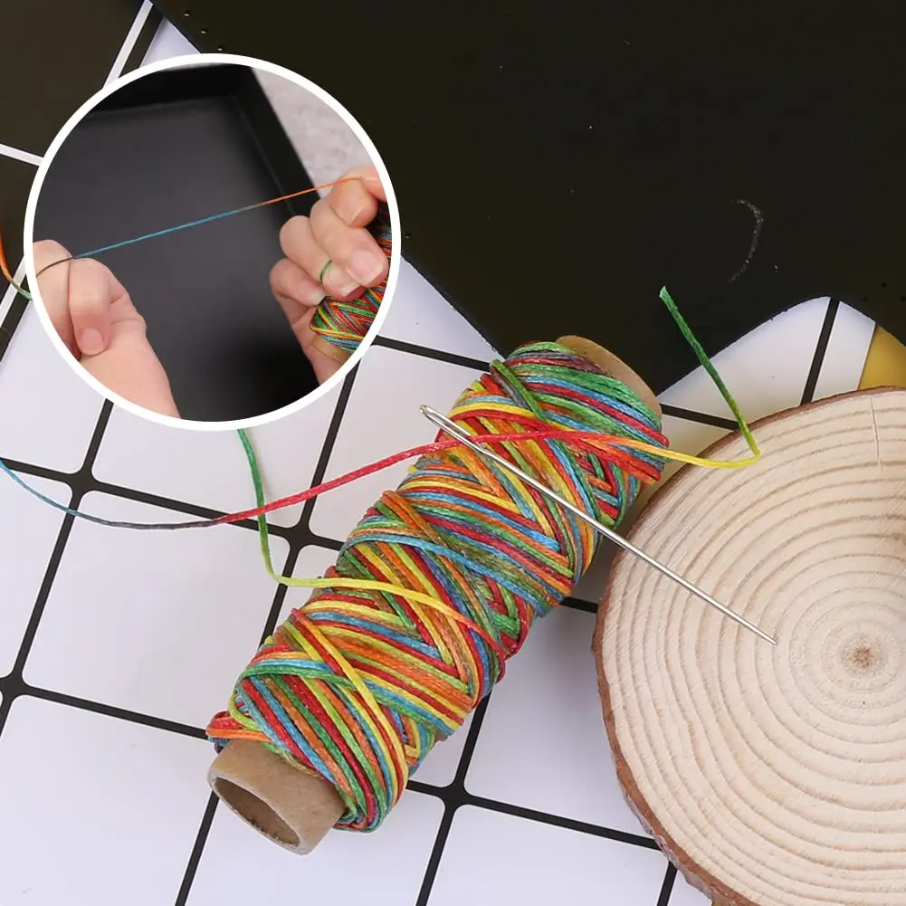 Шнур из вощеной кожи для изготовления ювелирных изделий и браслетов 8 цветов 150D 1