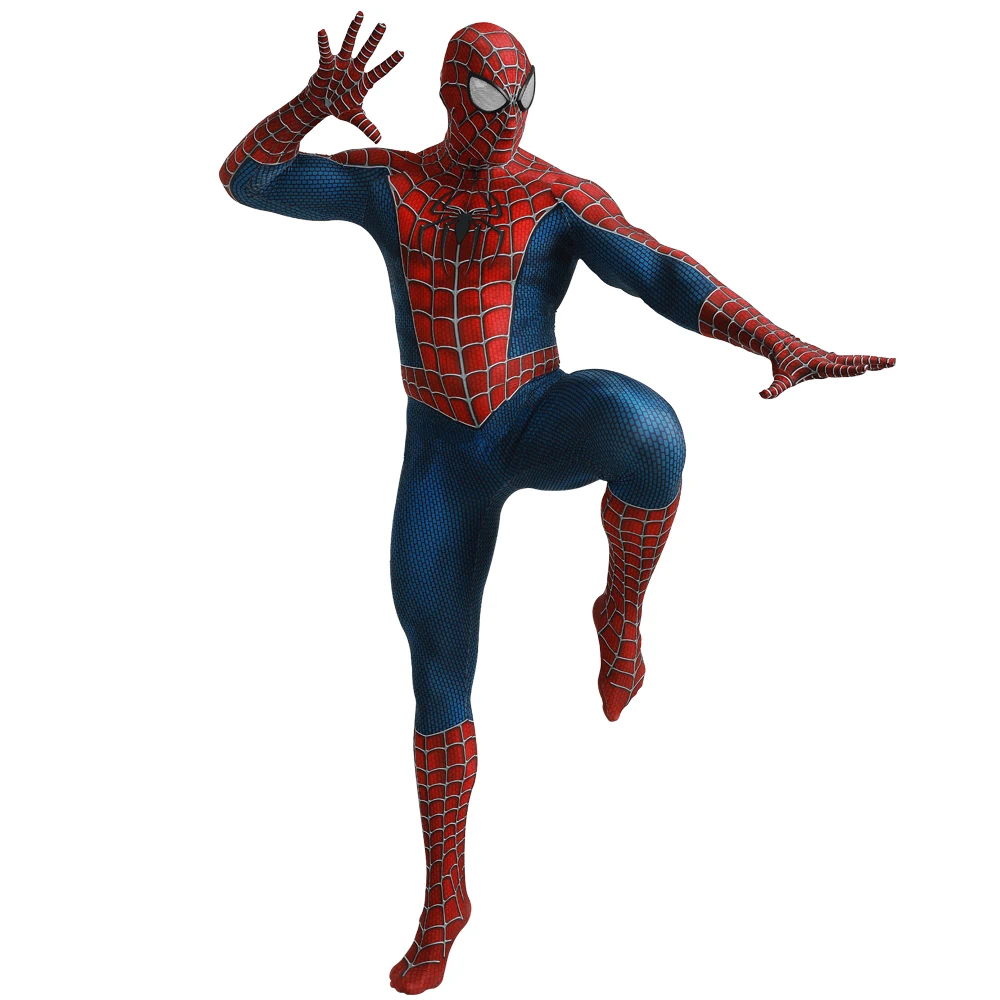

Amazing Spiderman Costume Cosplay Original 3D Printed Spandex Superhero Costume Halloween Fullbody Zenzai Suit for Adult