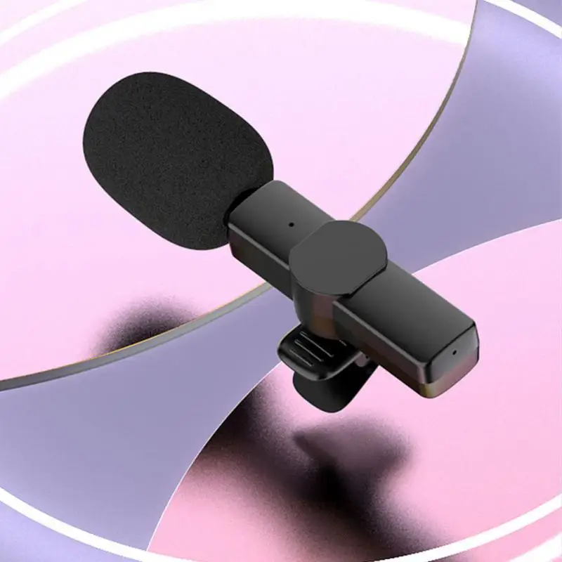 

Mini Mic Ultra-low Latency Audio Video Recording Wireless Microphone Portable 60mah Lavalier Microphone For Live Broadcast