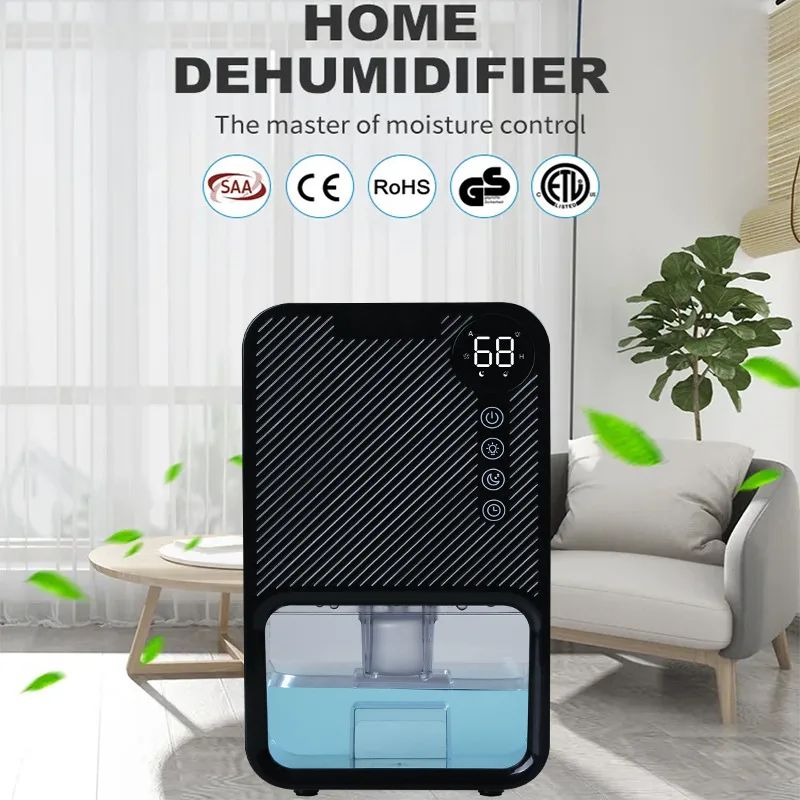 

1100ML Air Dehumidifier Household Moisture Absorbent Mini Portable Drying Machine with Atmosphere Lamp for Home Bathroom Bedroom