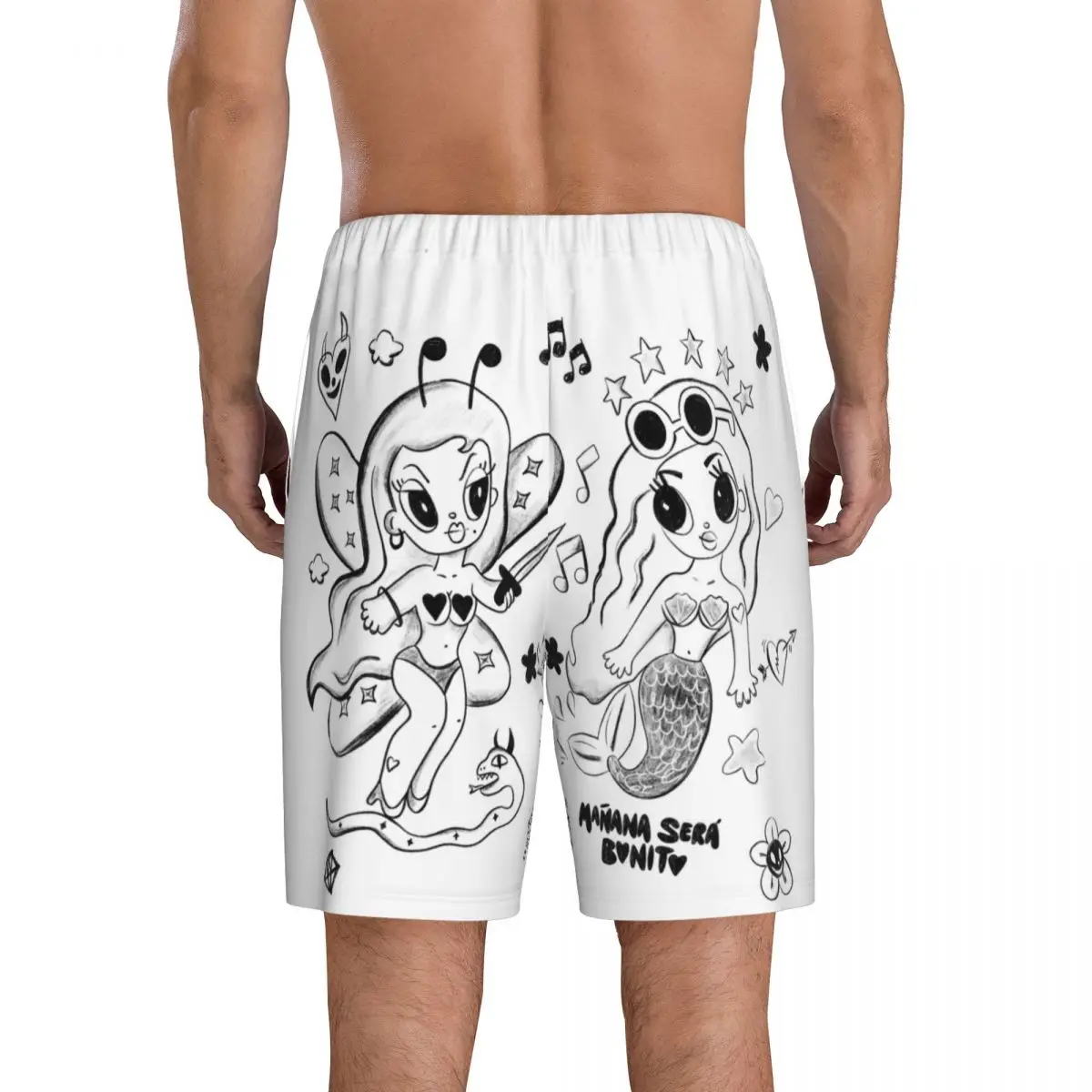Пижама Sirena Karol G Music Мужская нижняя одежда для сна шорты отдыха эластичная с