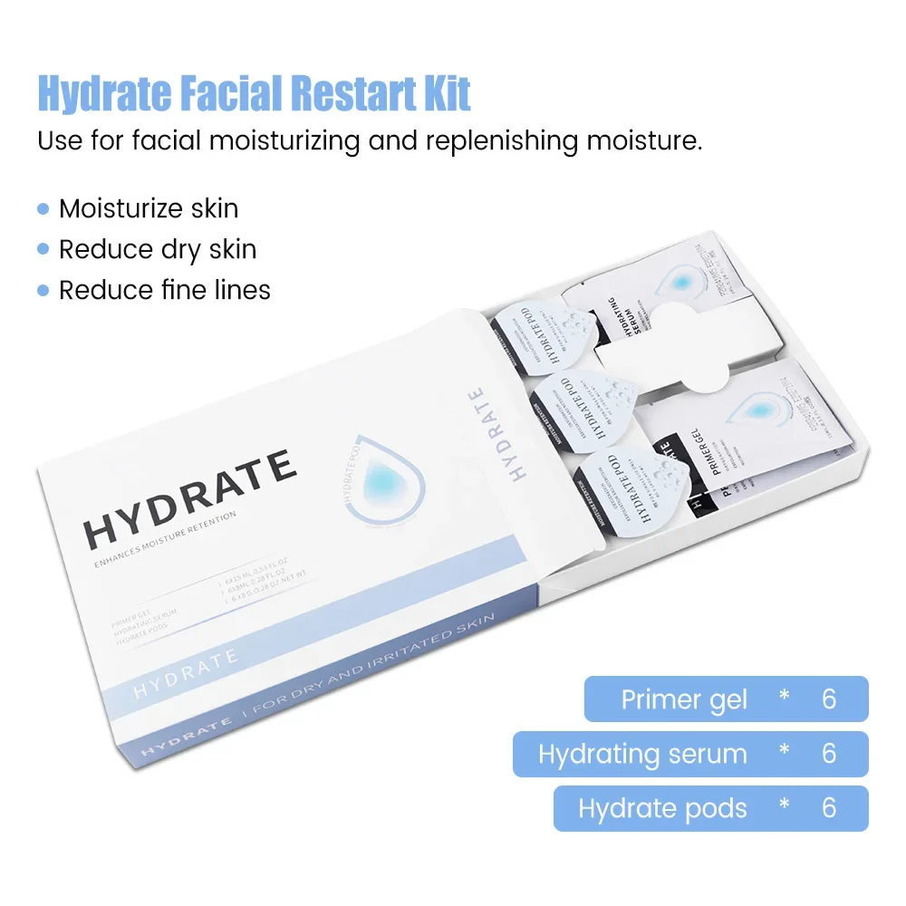 CO2 Pod Glam Hydrate Revive Detox Осветление балансировочной капсулы Сыворотка для пузырьковой